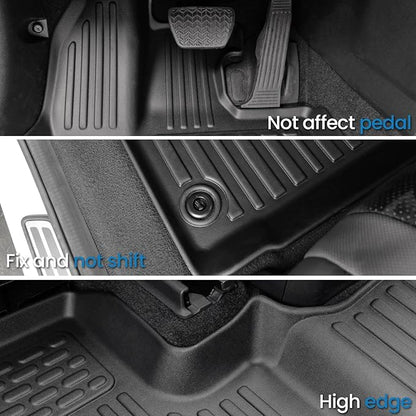 Floor Mats Cargo Mat with Backrest Mats for 2024 2025 2026 Lexus TX 350/500h/500h+, All Weather TPE Cargo Liner Door Sill Protectors Accessories for TX(Floor Mats+2-in-1 Cargo Mat)