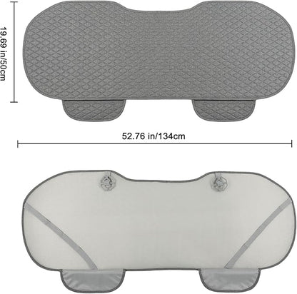 West Llama Linen Car Seat Covers,Bottom Seat Covers for Cars Include 1 Rear Bench Cover Universal Fits 90% Vehicles,SUVs,Cars,Sedans,Gray