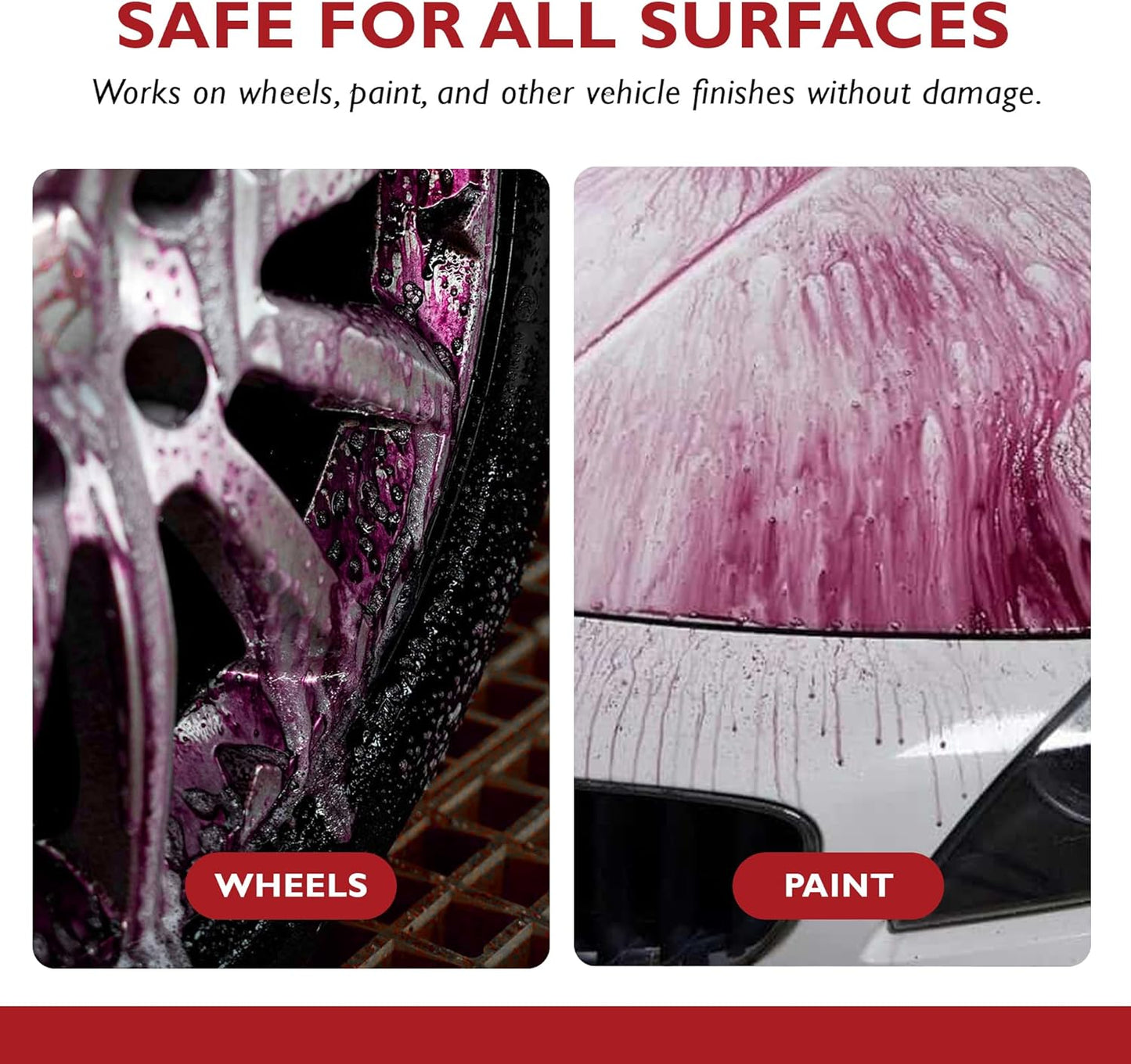 Honest Wash Iron Remover Car Detailing – Powerful Solution for Dissolving Brake Dust, Dirt, and Grime | Visible Reaction for Deep Cleaning | Safe for All Wheel and Surface Types (16 Fl Oz) - AutoBay