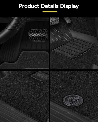 3W Floor Mats & Carpets Fit for BMW 3 Series 2013-2018 F30 320i 328d 328i 330e 330i 335i 340i, TPE All-Weather Harmless Heavy Duty Floor Liner Accessories(NOT for 335is & GT & X-Drive)