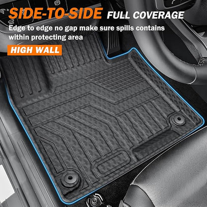 KUST Floor Mats Trunk Mat Set for Kia Sportage 2023-2025 (Not for Hybrid/EV), All Weather Cargo Mat Back Seat Protector for Sportage Accessories, TPE Rubber Raised Edge