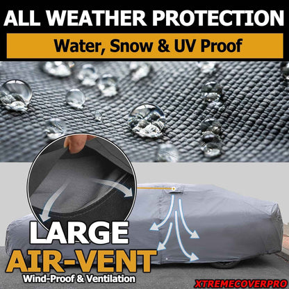 All Weather Waterproof car Cover Good for rain Snow uv Protection dust Sport Sedan GTO MAZDA6 Mustang Camaro M5 RC A5 M3 Q50 M8 Thunderbird Gray