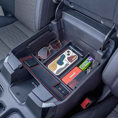 PIMCAR Center Console Organizer for 23-26 Chevy Silverado/GMC Sierra 1500, 2024-2026 Silverado/Sierra 2500HD 3500HD, 22-26 Silverado/Sierra 1500 Refreshed Models (Full Console w/Bucket Seats ONLY)