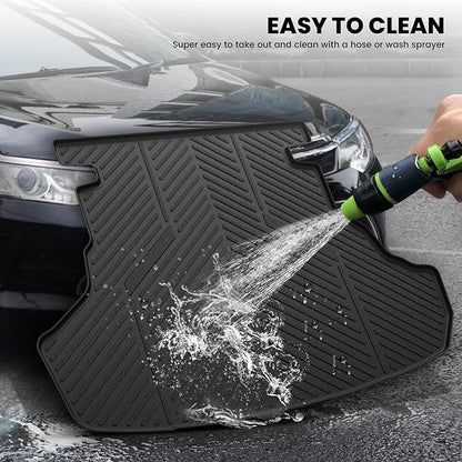 LASFIT Trunk Mat for Toyota Camry 2017 2016 2015(Not Fit Hybrid), Custom Fit TPE All Weather Cargo Mat for Camry 2015-2017 Trunk Liner Rear Cargo Liner, Black