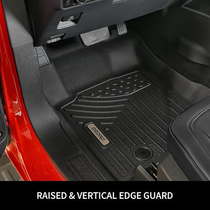 OEDRO Floor Mats Fit for 2013-2019 Ford Escape, 2013-2018 Ford C-Max, TPE All-Weather Floor Mats Includes 1st and 2nd Row Full Set Liners