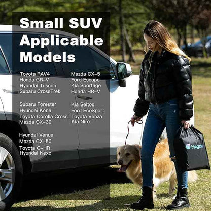 Dog Seat Covers for Back Seat,Pet Hammock for Cars, Waterproof Backseat Cover for Dogs in Car, Heavy Durable Car Hammock for SUV with Mesh Window, Non Slip Dog Car Seat Covers for Small SUV,RAV4,CRV