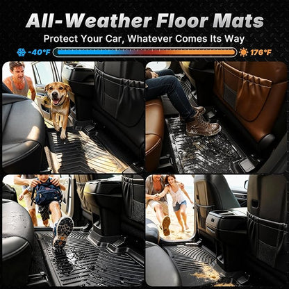 OEDRO Floor Mats Set Fits for Honda Accord 2023-2026 & Accord Hybrid 2023-2026, All-Weather TPE Floor Mats & Cargo Trunk Liners for Honda Accord Automotive Accessories, Black