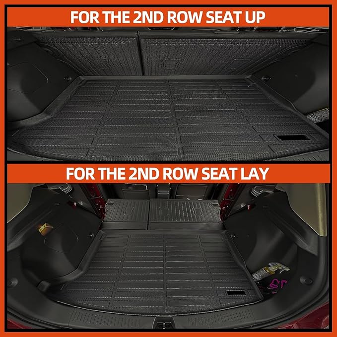 Custom Fit Floor Mats for 2024 2025 2026 Chevy Equinox EV Electric (Non Fuel), All Weather TPE Floor Liners with Trunk Mat & Backrest Protectors, Odorless Full Set Interior Accessories