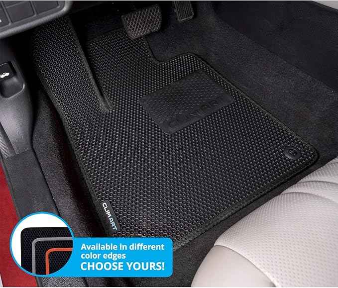 CLIM ART All-Weather Car Floor Mats Compatible with Honda Accord 2018-2022, Custom-Fit Heavy-Duty Floor Liners for Cars & SUVs, Car Accessories for Men & Women, Black - FL011518057