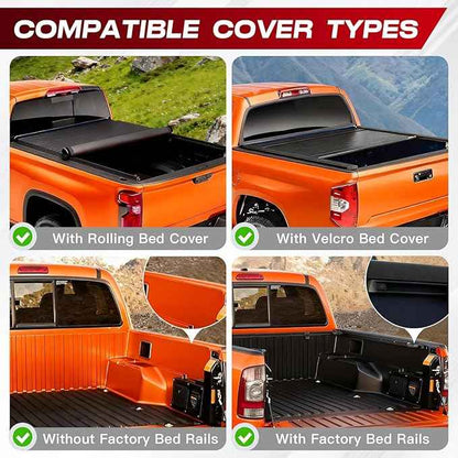 Roll Bar for Truck with Cargo Basket, Adjustable Sport Bed Bar Chase Rack Compatible with Full-Size Pickup Trucks Ford F-150, Chevy Silverado 1500, Ram 1500, GMC Sierra 1500, Tundra, Titan