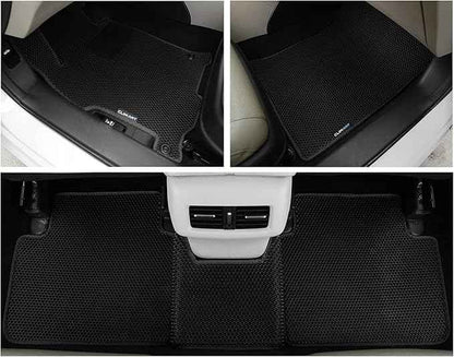 CLIM ART All-Weather Car Floor Mats Compatible with Honda Accord 2013-2017 Sedan, Custom-Fit Heavy-Duty Floor Liners for Cars & SUVs, Car Accessories for Men & Women, Black - FL011513256