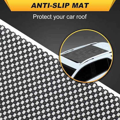 Sailnovo Rooftop Cargo Carrier 20 Cubic, Waterproof Car Roof Bag Soft-Shell Carriers Top Luggage Storage with Slip Mat, 6 Door Hooks & Heavy-Duty PVC for All Vehicle Roof with/Without Rack Cross Bar