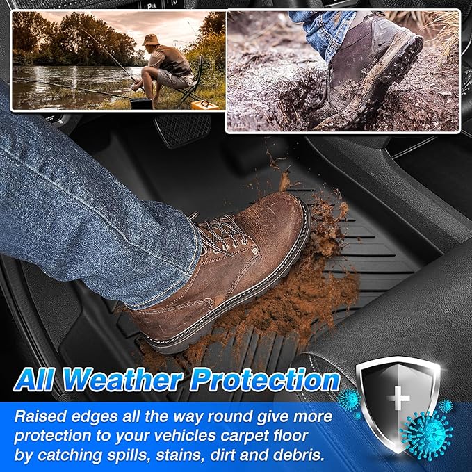 Cartist Floor Mats and Cargo Liner Fit for BMW X5 2019-2025 2026 All Weather Floor Mat X5 Accessories Heavy Duty Carpet Protection (Only for 5 Passengers)