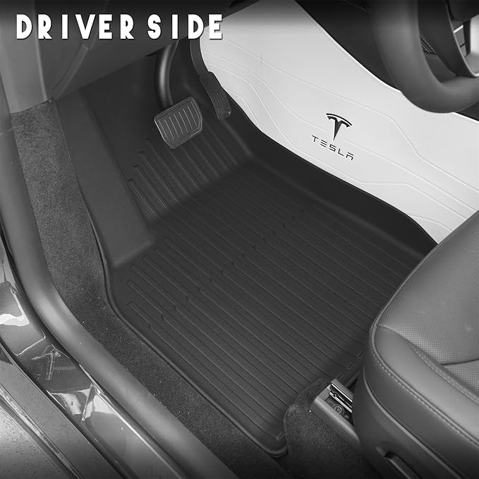 KARPAL Floor Mats for Tesla Model Y Juniper 2025 2026 5-Seater (Not Fit 7 Seats), All Weather TPE Floor Liners Front & Rear Trunk Cargo Liners Backrest Mats，Model Y Juniper Accessories 6PCS