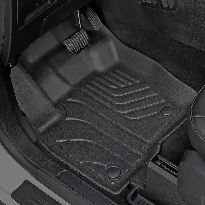 Floor Mats for Ford Edge 2015-2024, All Weather Floor Mats Trunk Cargo Liner with Backrest Protectors and Door Sill Guards Accessories, Full Coverage Set