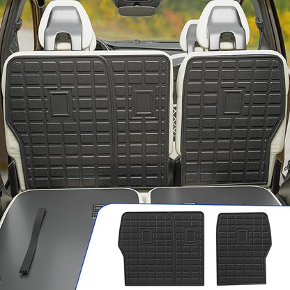Rongtaod Back Seat Protector Compatible with 2021-2025 2026 Kia Sorento 6&7 Seats Back Seat Cover Kick Mats Cargo Liner Trunk Mat TPE All Weather 2024 Sorento Accessories (2nd Row Backrest Mat)