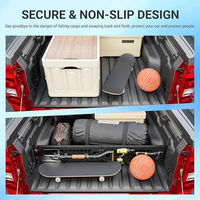 Truck Bed Divider Compatible with 2022-2026 Ford Maverick Cargo Manager Molle Panel Truck Bed Organizer Replacement for 2022-2026 Ford Maverick Accessories