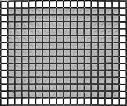 Heavy Duty 120" x 144" Truck Bed Cargo Net with Adjustable Cam Buckles & S-Hooks & Cross Strap,10' x 12' Cargo Net with 1500LBS Capacity for Pickup Truck Bed Trailer SUV Jeeps