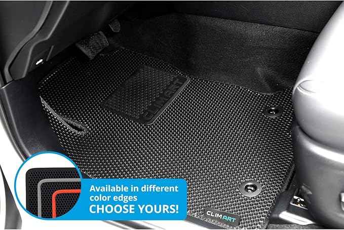 CLIM ART All-Weather Car Floor Mats Compatible with Lexus NX 2015-2021, Custom-Fit Heavy-Duty Floor Liners for Cars & SUVs, Car Accessories for Men & Women, Black - FL011515161