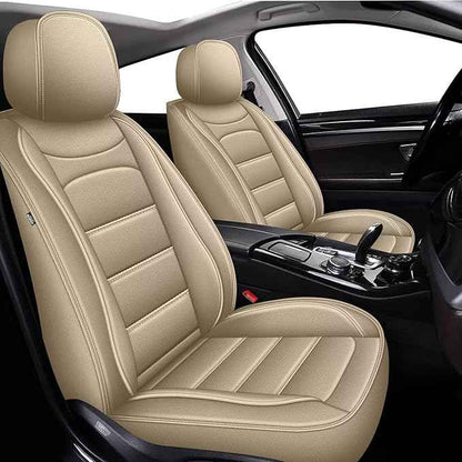 Car Seat Covers Fit for Nissan Altima 2010-2024 2025 2026 : Full Set Luxury Leather Automotive Seat Covers, Car Seat Protector(5 Seats, Beige)