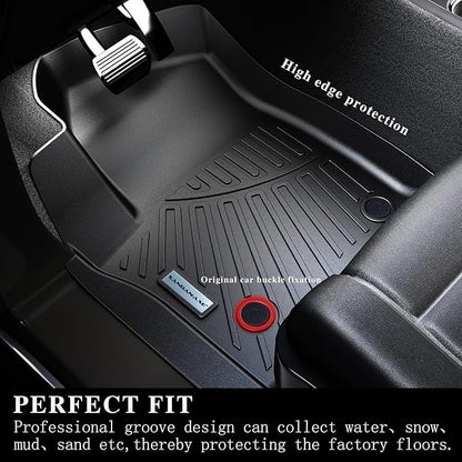 Floor Mats Backrest Mat for BMW X3 2018-2024（Not Fit 2025） & Trunk Mat,TPE All Weather Protection Car Floor Liners with Cargo Liners
