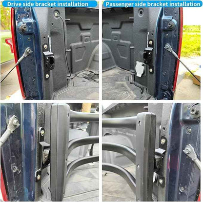 Truck Bed Extender Exclusive for 2019-2025 Chevrolet Silverado & GMC Sierra 1500; 2020-2025 Chevrolet Silverado & GMC Sierra 2500 HD/3500 HD|Equipped with Dedicated Brackets,Easy Installation
