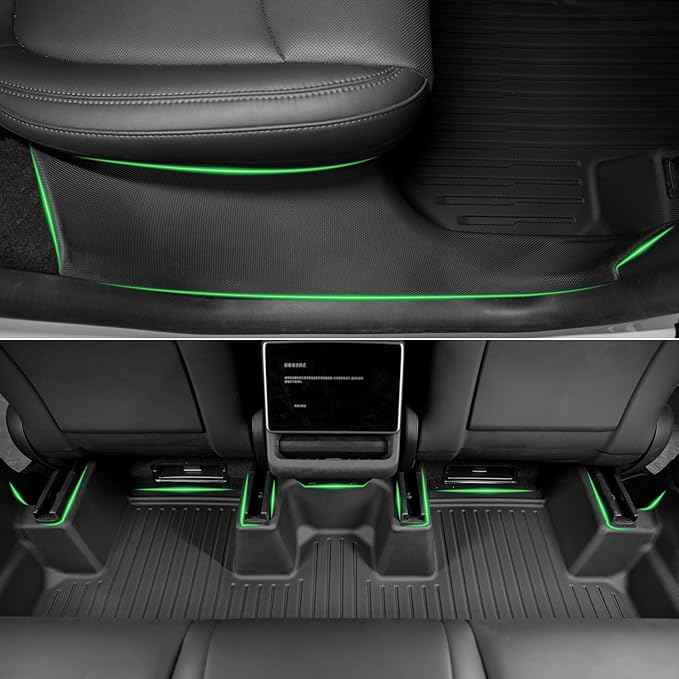 SUPER LINER Floor Mats Compatible with 2025-2026 Tesla Model Y Juniper - TPE Floor Liner& Accessories, Trunk Mats & Seat Back Cover Protector, CabinProtect™ Pro Kit Full-Cabin Protection System