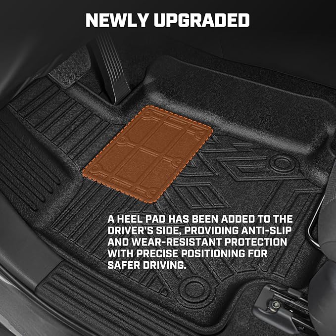 Mixsuper Floor Mat & Cargo Liner for Toyota RAV4 2019-2025(Hybrid & Gas),All Weather Floor Liner and Cargo mat with Backrest Protectors and Door Sill Guards RAV4 Accessories,Full Set Car Mats,Black