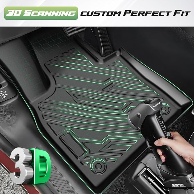 Cartist Floor Mats and Cargo Liner Fit for Ford Explorer 7 Seats 2020-2026 All Weather TPE Floor Mat Explorer Accessories Heavy Duty Carpet Protection (Trunk Mat with Backrest Mat+Floor Mats)