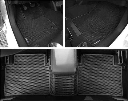 CLIM ART All-Weather Car Floor Mats Compatible with Toyota Prius 2016-2022, Custom-Fit Heavy-Duty Floor Liners for Cars & SUVs, Car Accessories for Men & Women, Black - FL011516259