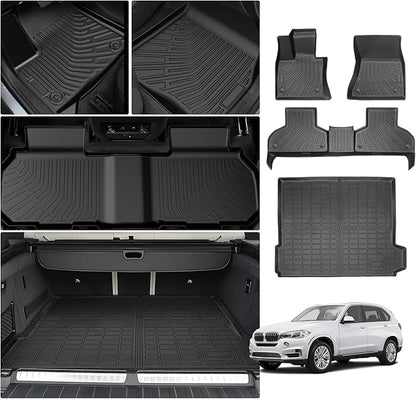 Cartist Floor Mats for BMW X5 2014 2015 2016 2017 2018, All Weather Cargo Liner for BMW X5 Accessories, Heavy Duty Car Mats, Car Accessories