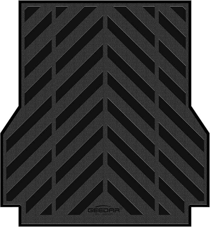 GEEDAR Rubber Bed Mat Compatible with 2005-2023 Toyota Tacoma 5Ft Heavy Duty Truck Bed Mat for Toyota Tacoma 5ft Truck Bed Liner, Heavy Duty Pickup Bed Accessories Cargo Mat