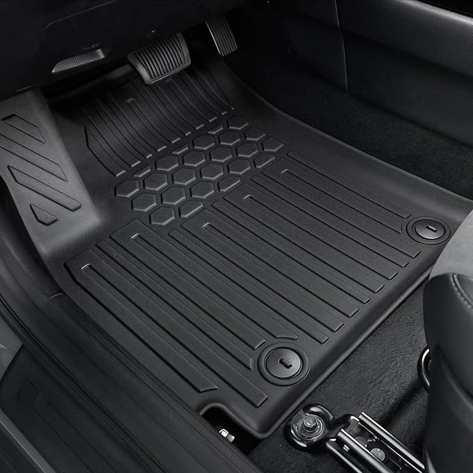 Floor Mats for Kia Seltos 2024-2026, All Weather Floor Mats Trunk Cargo Liner with Backrest Protectors Accessories, Full Coverage Set (Not fit Subwoofer)