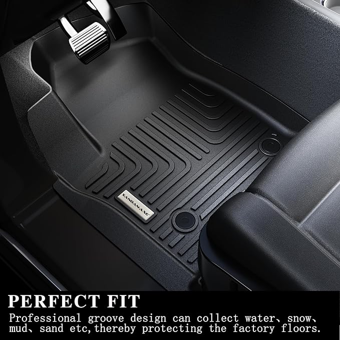Floor Mats Backrest Mat for BMW X3 2018-2024（Not Fit 2025） & Trunk Mat,TPE All Weather Protection Car Floor Liners with Cargo Liners