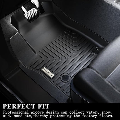 Floor Mats Backrest Mat for BMW X3 2018-2024（Not Fit 2025） & Trunk Mat,TPE All Weather Protection Car Floor Liners with Cargo Liners