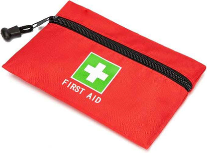 Red Emergency Bag First Aid Bag Small Empty Travel Rescue Bag Pouch First Responder Storage Medicine Pocket Bag for Car Home Office Kitchen (8.3x5.5" 12pcs green print)