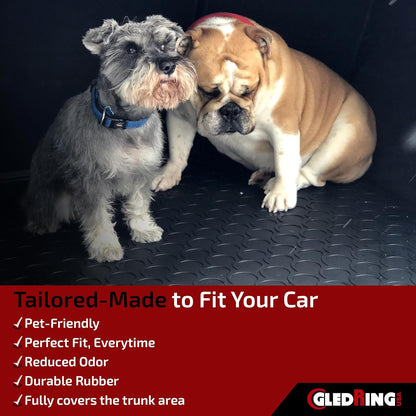 GledringUSA Custom Fit All-Weather Rubber Cargo Liner Intended for Rover Range Rover Evoque (L538) 2012-2018, No Trimming Required, Protects from Rain, Mud, & Snow