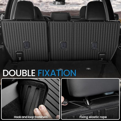 Kick Mats for 2024 2025 2026 Lexus TX 350 with 2nd Row Bench Seat, All Weather TPE Interior 7 Seats Backrest Mats Seat Back Covers Protector Car Mat Accessories for TX350 (2nd Row Kick Mats)