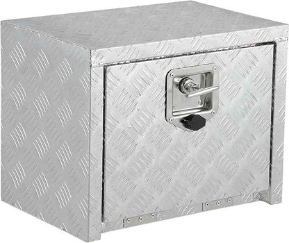 Trailer Tongue Box, Heavy Duty Storage With Lock and Keys, Utility Truck Tool Box Storage Organizer, Tool Chest for Pickup Truck Bed, RV, 18"x12"x14" (18"x12"x14"- Sliver)