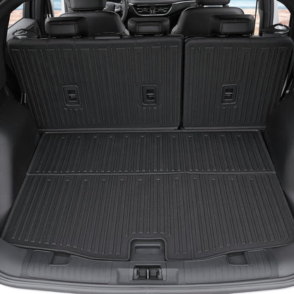 Floor Mats Set for Ford Escape 2020-2024 2025 Accessories (Not for Hybrid), Full Coverage All Weather Floor Mats Cargo Mat with Backrest Protectors & Door Sill Guards