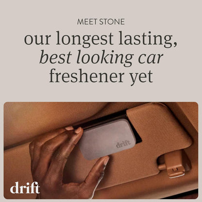Drift Car Air Freshener - Stone Air Freshener - Car Odor Eliminator - Amber Scent Refill - Pack of 3 - NO CLIP INCLUDED