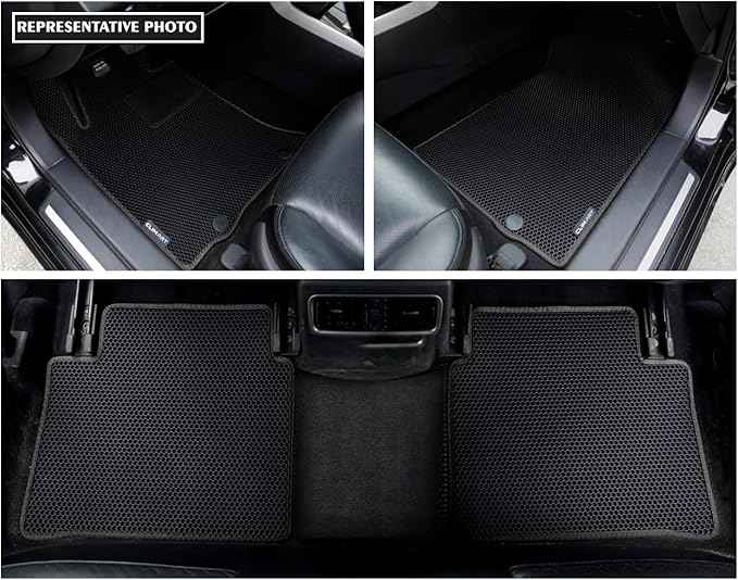 CLIM ART All-Weather Car Floor Mats Compatible with Nissan Altima 2019-2026, Custom-Fit Heavy-Duty Floor Liners for Cars & SUVs, Car Accessories for Men & Women, Black - FL011419019
