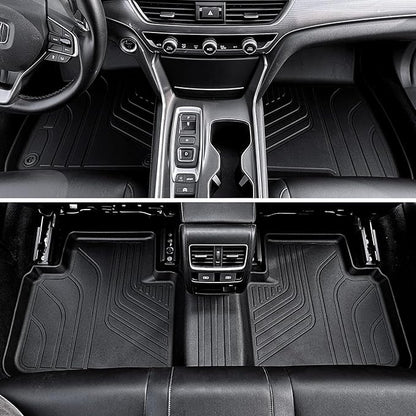 Floor Mats for Honda Accord 2018-2022, All Weather Floor Mats Trunk Cargo Liner and Door Sill Guards Accessories, Full Coverage Set