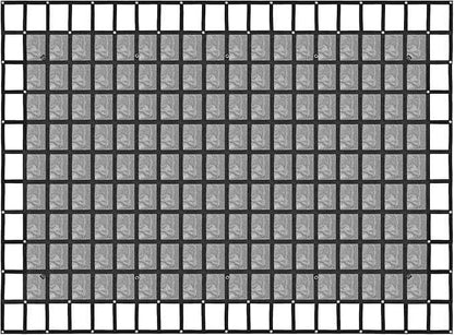 Heavy Duty 126" x 174" Truck Bed Cargo Net with Adjustable Cam Buckles & S-Hooks & Cross Strap,10.5' x 14.5' Cargo Net with 1500LBS Capacity for Pickup Truck Bed Trailer SUV Jeeps