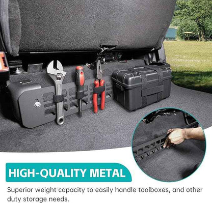 Under Seat Storage Molle Panel Compatible with 2015-2025 Ford F150 / Raptor, 2017-2025 Super Duty Accessories Seat Bottom Divider Panel Underseat Organizer Fit for 2015-2025 F-150 Accessories