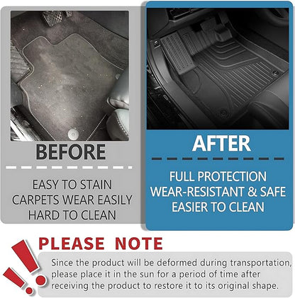 for 2023 2024 2025 2026 Honda Accord Floor Mats and Cargo Liner (Include Hybrid) - All Weather Floor Mats and Trunk Mat - Custom Fit Floor Liners and Cargo Mat for Honda Accord Sedan 2023-2026
