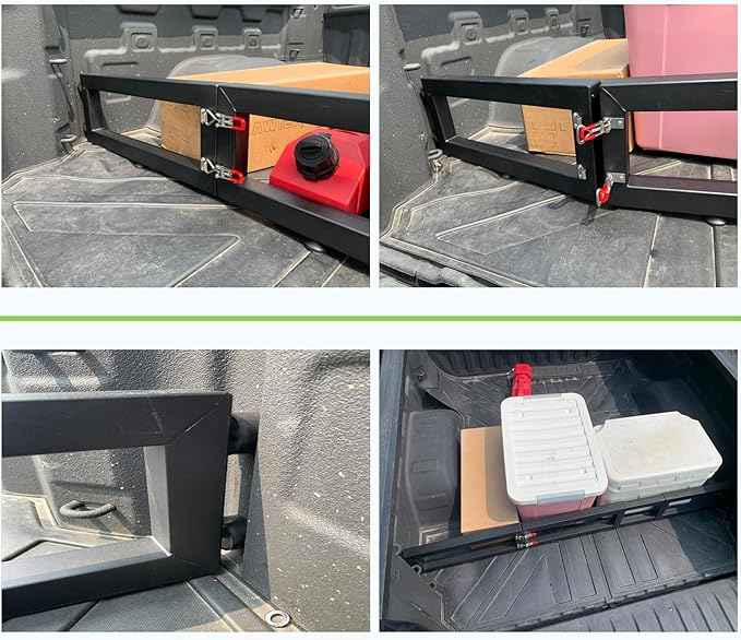 Truck Bed Cargo Divider for Mid Size Truck, Compatible with Maverick/Gladiator/Ranger/Colorado/Frontier,Foldable,No Drilling