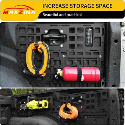 Side Bed Panel Compatible with 2015-2026 Ford F150 (5.5FT ONLY) Side Molle Panel Truck Bed Panel Rear Cargo Storage Shelf Replacement for 2025 Ford F-150 Accessories