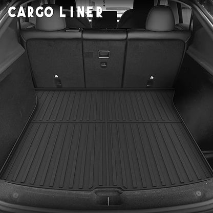 KARPAL Floor Mats for Tesla Model Y Juniper 2025 2026 (5 Seat), All Weather TPE Floor Liners Rear Trunk Mat, Model Y Juniper Accessories 3PCS