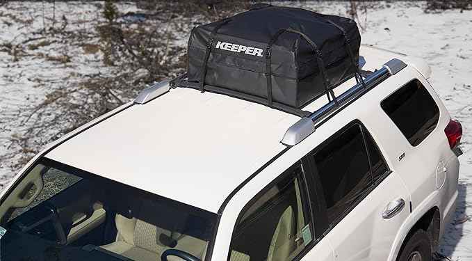 Keeper 07202 Weatherproof Rooftop Cargo Bag, 11 Cubic Feet, Black